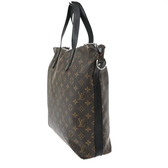 LOUIS VUITTON Kitan Hand Bag Monogram Macassar Leather Brown BK M40388 69KB449 - Picture 2 of 16